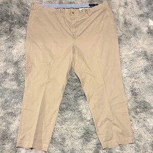 Ralph Lauren Bedford Classic Fit Chino Pants 50x32 Khaki Tan